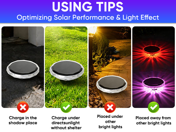 Solar Powered Floating Pool Lights (2 Pack) - IPX7 Waterproof LED Lights That Float with Remote Control, 9 Lighting Modes & Timer for Inground Pool, Bathtub & Parties